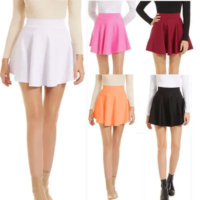 Jupe plissée sexy pour femme, style été, mini-jupe, mode féminine, jupe vintage à taille haute, coupe trapèze