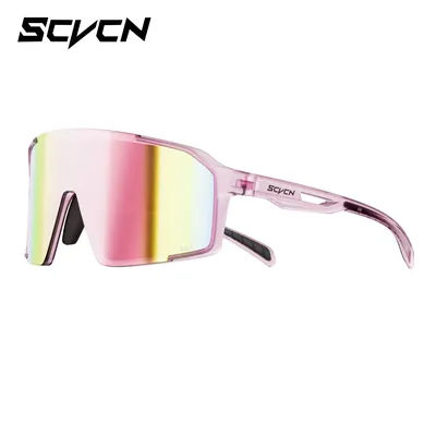 SCVCN Photochromic Cycling Sunglasses Men UV400 Sports MTB Outdoor UV400 Bicycle Goggles Women Driving Hiking Climbing Eyewear
