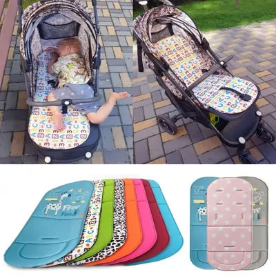 New Baby Stroller Seat Baby Stroller Cushion Pad Accessories Cushion Kids Pushchair Car Cart High Chair Trolley Soft Mattress