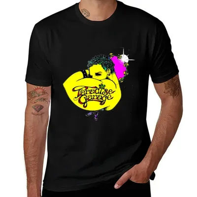 T-shirt avec logo PARADISE GARAGE, haut de sport anti-transpiration