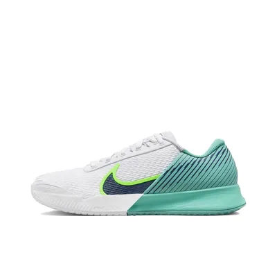 Nike Air Zoom Vapor Pro 2 Chaussures de tennis basses pour hommes Blanc/Vert