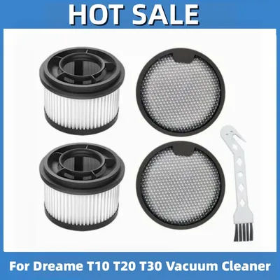 HEPA Filter Accessories For Dreame T10 T20 Pro T30 Neo Filters Set Robot Vacuum Cleaner Spare Parts