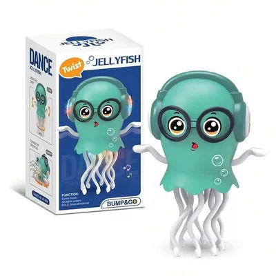 Dancing Jellyfish Run Away Toy For Babies Crawling Interactive Escape Electronic Pets Baby Birthday Thanksgiving Christmas Gift