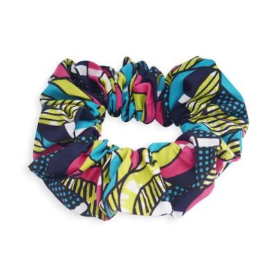 Patterns of Joy,'Multicolor Patterned 100% Cotton Scrunchie with Elastic Band'