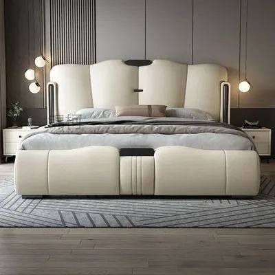 18X200CM King Sizebed Frame Double Bed Base De Lit Queen Bedroom Sets Full Set Furniture Bedframes Queen Size With Mattress Home