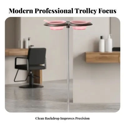 Salon Dye Stand with Weighted Base Heavy-Duty Hair Dye Bowl Holder Furniture Washable for Beauty Parlors