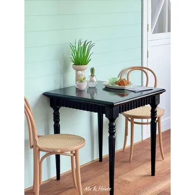 1/6 Dollhouse Living Room Kitchen Accessories Vintage square table table/dining table Mini Furniture
