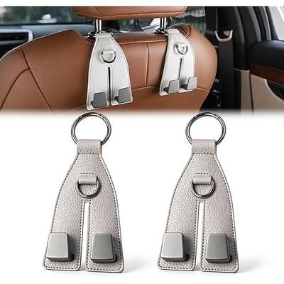 2 ganci per poggiatesta del sedile auto, ganci universali resistenti per sedile posteriore per borse, borsette, borse della spesa, zaini, vestiti e borse per lo shopping, accessori per