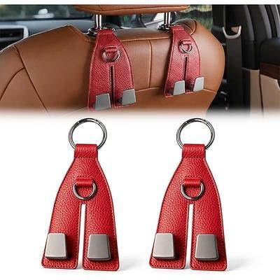 2 ganci per poggiatesta del sedile auto, ganci universali resistenti per sedile posteriore per borse, borsette, borse della spesa, zaini, vestiti e borse per lo shopping, accessori per