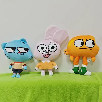 New World Gumball Darwin Cartoon Plush Doll Banana Joe Anais Richard Nicole Plushie Kawaii Decoration Soft Pillow Toy Gift