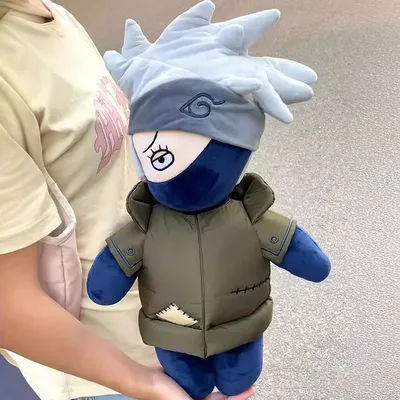 Kwaii Naruto Plush Pillow Doll Hatake Kakashi Cartoon Stuffed Cushion Anime Character Collectible Plushie Perfect Gifts for Fans