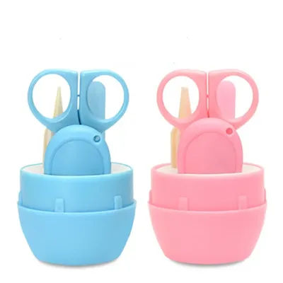 Safe Portable Nail Clipper Trimmer Tweezer with Box Children Manicure Kit Newborn Baby Nail Scissor Baby Nail Care Tool Kid