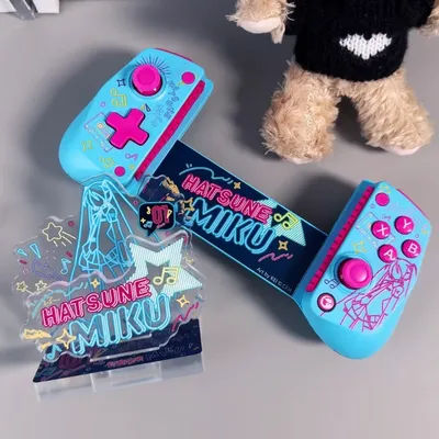 New Genuine Chicken X5s Hatsune Miku Future Co Branded Wireless Bluetooth Stretch Handle Genuine Game X5s Model Toys For Gamer