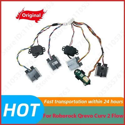Original Cliff Harness Assembly Spare Parts For Roborock Qrevo Curv 2 Flow Robot Vacuum Cleaner Cliff Sensor Accessories