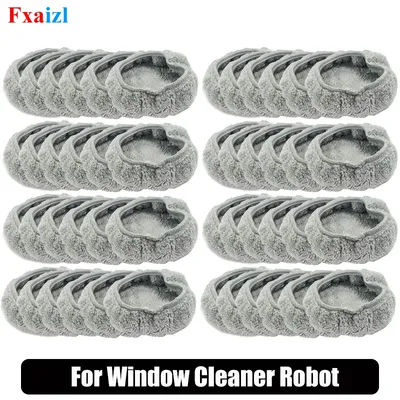 Microfiber Cleaning Rag For Window Cleaner Robot 188168 Parts Universal Round Robot Vacuum Cleaner Towel Dust Cloth Part