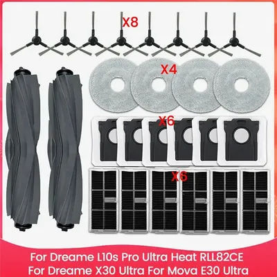 (MEOF) For Dreame L10s Pro Ultra Heat RLL82CE, Dreame X30 Ultra, Mova E30 Ultra Robot Vacuum Cleaner Parts Accessories
