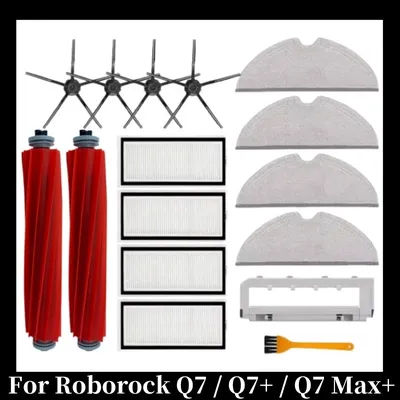 Roborock Q7 / Q7+ / Q7 Max+ Robot Vacuum Roller Brush, HEPA Filter, Side Brush, Mop Cloth