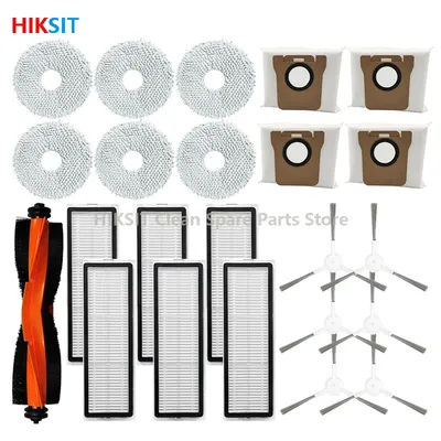 Replacement For Xiaomi Robot Vacuum X20+ / X20 Plus Robot Sweeping Cleaner Main Side Brush Dust Bags Hepa Filter Mop Rags Parts