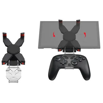 2-in-1 X-shaped Stand Clip For Switch 2 Pro Game Controller Handheld Grip & Monitor Adjustable Angle Mobile Phone Clip Bracket