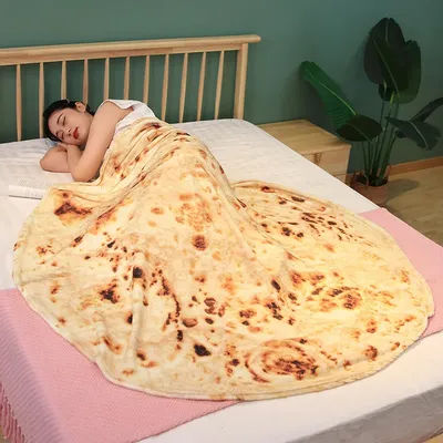 Pancake blanket, cabbage, Nordic flannel, watermelon, funny, baked cake, nap, air conditioner blanket, office shawl, small blank