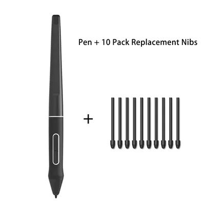 Stylet numérique pour moniteur de dessin Huion, sans batterie, pression 8192, 10 plumes, PW517