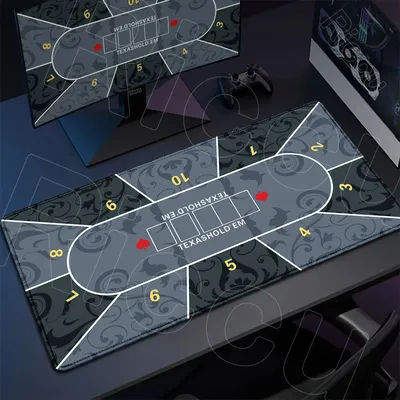 Tapis de Base antidérapant en caoutchouc, disposition de Poker de plusieurs tailles, grand tapis de bureau XXL Texas Holdem, Craps et Roulette, tapis de souris de jeu pour bureau