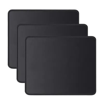 Tapis de souris de jeu noir compact antidérapant avec bords surpiqués, accessoires PC, tapis de bureau, tapis de jeu motif Bête Auspicieuse