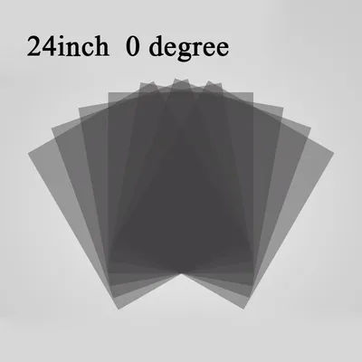 Nouveau 24 pouces 24 pouces 0/45/90 degrés brillant LED/LCD polarisant Film pour LCD LED IPS écran pour TV LCD moniteur Super clair
