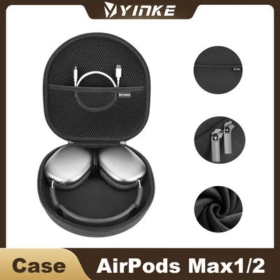 Étui intelligent Yinke pour AirPods Max - Compatible avec le mode veille, étui en silicone léger et portable, sac de rangement antichoc pour les voyages