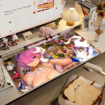 Tapis de souris Anime M-Mash KyrielightS, tapis d'ordinateur antidérapant en caoutchouc pour Gamer, tapis de bureau décoratif pour ordinateur portable, grand format