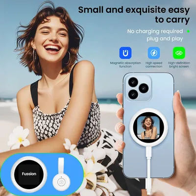 Écran de surveillance 4K pour iPhone, sans application requise, écran magnétique plug-and-play, moniteur léger pour vlog de voyage