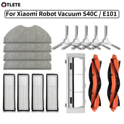 Kits For ( Xiaomi Robot Vacuum S40C / E101) Spare Parts Accessories Main Side Brush HEPA Filter Mop Cloth