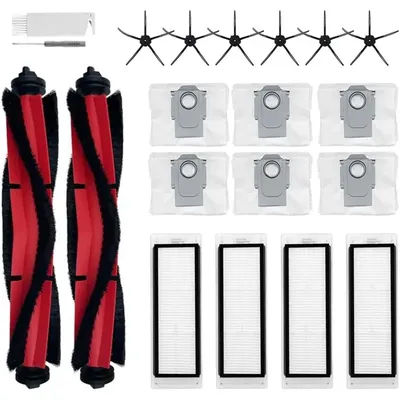 A74G-Q5 Robot Vacuum Replacement Parts Kit- 20Pcs Accessories Includes Main Brush, Side Brush, HEPA Filter& Dust Bag For Roboroc