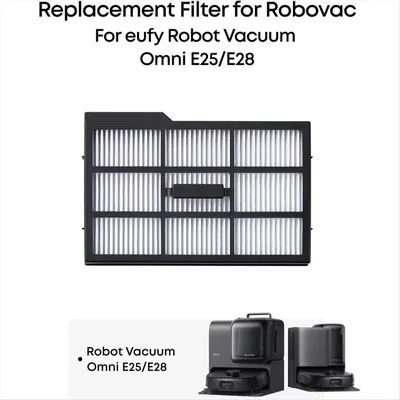 AA96 6PCS for Omni E25 / E28 Robot Vacuum Cleaner Replacement Filters Spare Parts Vacuum Filter HEPA Filter
