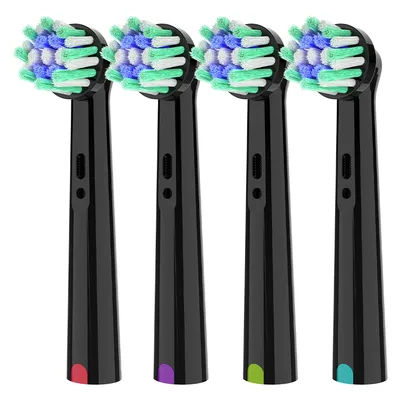 Têtes de rechange pour brosse à dents électrique Cross Action, compatibles avec Oral B Pro, tête de brosse à poils coudés et en forme de X pour OralB