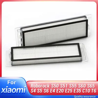 Washable HEPA Filters for Xiaomi Roborock S50 S5 MAX S6 for MI Robot Vacuum Cleaner Parts Replacement Accessories