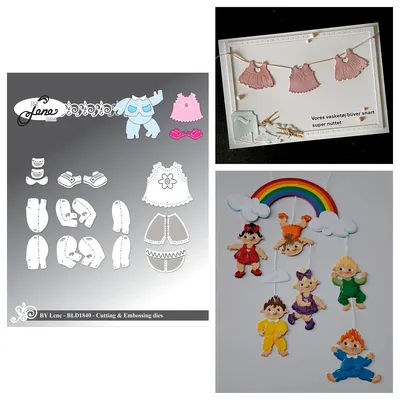 New BY Lene Accessories for Baby Trolls Metal Cutting Dies Sets for DIY Craft Making Greeting Card Scrapbooking Decoration Molds
