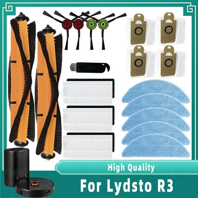 Spare for Xiaomi Lydsto R3 Robot Vacuum Cleaner Main Side Brush Hepa Filter Mop Rag Cloth Dust Bag Accessories Parts