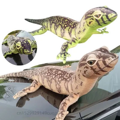 75-200cm Simulation Long Tail Lizard Plush Doll Pillow Green Brown Monitor Lizard Reptile Plush Toy Home Decor Gift For Child