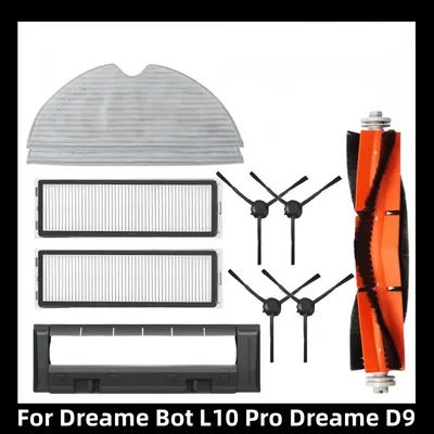 Main Side Brush Mops Cloths Filters For Dreame Bot L10 Pro Dreame D9 Robot Vacuum Cleaner Spare Parts Replaceble Accessories
