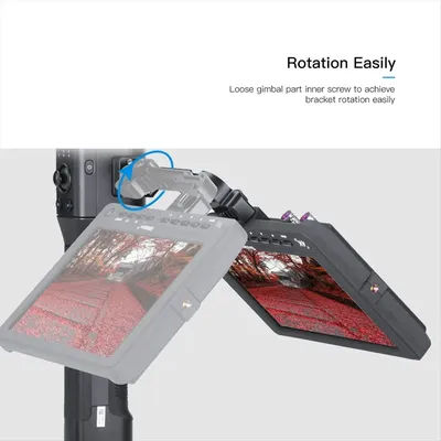 Support d'extension A10R pour stabilisateur portable ZHIYUN WEEBILL 2/S Crane 3S/3S-E/3 DJI RS2/RSC2 RONIN S/SC, moniteur et lumière LED