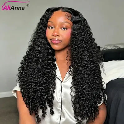 Burmese Curly Human Hair Wig 250 Density 13x4 HD Lace Front Wig Human Hair Pre Plucked With Baby Hair Brazilian Human Hair Lace Wigs With Spiral End Curly Wig For Black Women 16-34 Inch Pre Styled Deep Curly Human Hair Wigs True To Length Glueless Wigs