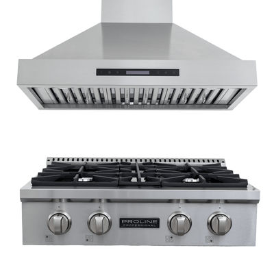 Proline 30" All-Gas Range + Hood Bundle | Save 10%
