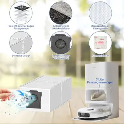 ABUD 18-Piece Robot Vacuum Cleaner Accessories Kit for Mova E40 Ultra E50 Ultra Replacement Parts Set