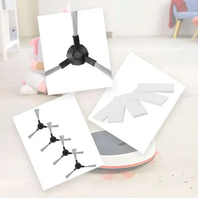 Carpet Data Filter Fine Dust Robotic Vacuum Cleaner Brush Set Replaced Thorough Cleaning Filter Filters Fine Dust