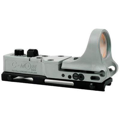 C-MORE Railway Red Dot Sight w/Click Switch Gray 2 MOA CRWG-2