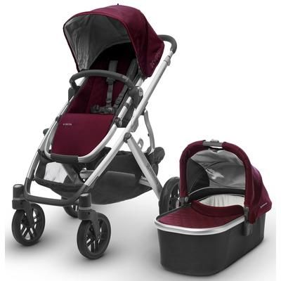 UPPAbaby 2017 VISTA Stroller - Dennison (Bordeaux/Silver) - OPEN BOX RETURN