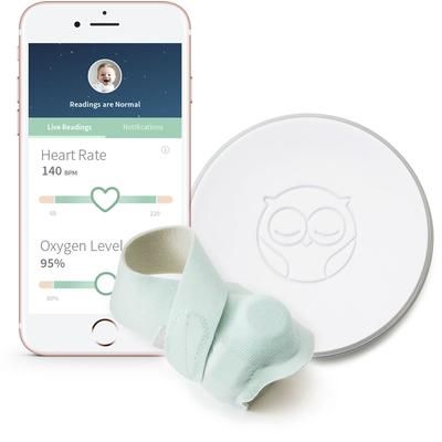 Owlet Smart Sock 2 Infant Heart Rate & Oxygen Monitor