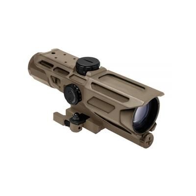 NcSTAR MARK III Gen3 Tactical 3-9x40 Mil Dot Rifle ScopeP4 Sniper ReticleRed/Blue IlliminationGreen Lens Tan VSTP3940GV3T