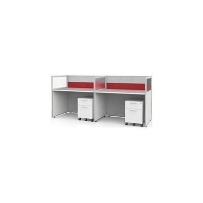 Sync Custom Cubicles - 43"H 2-Person Bench Workstation